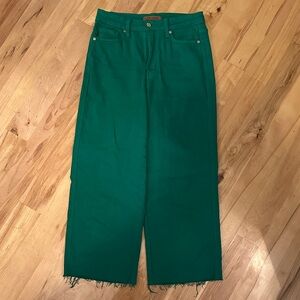 Judy Blue High Rise Crop Green Jeans Size 5 / 27